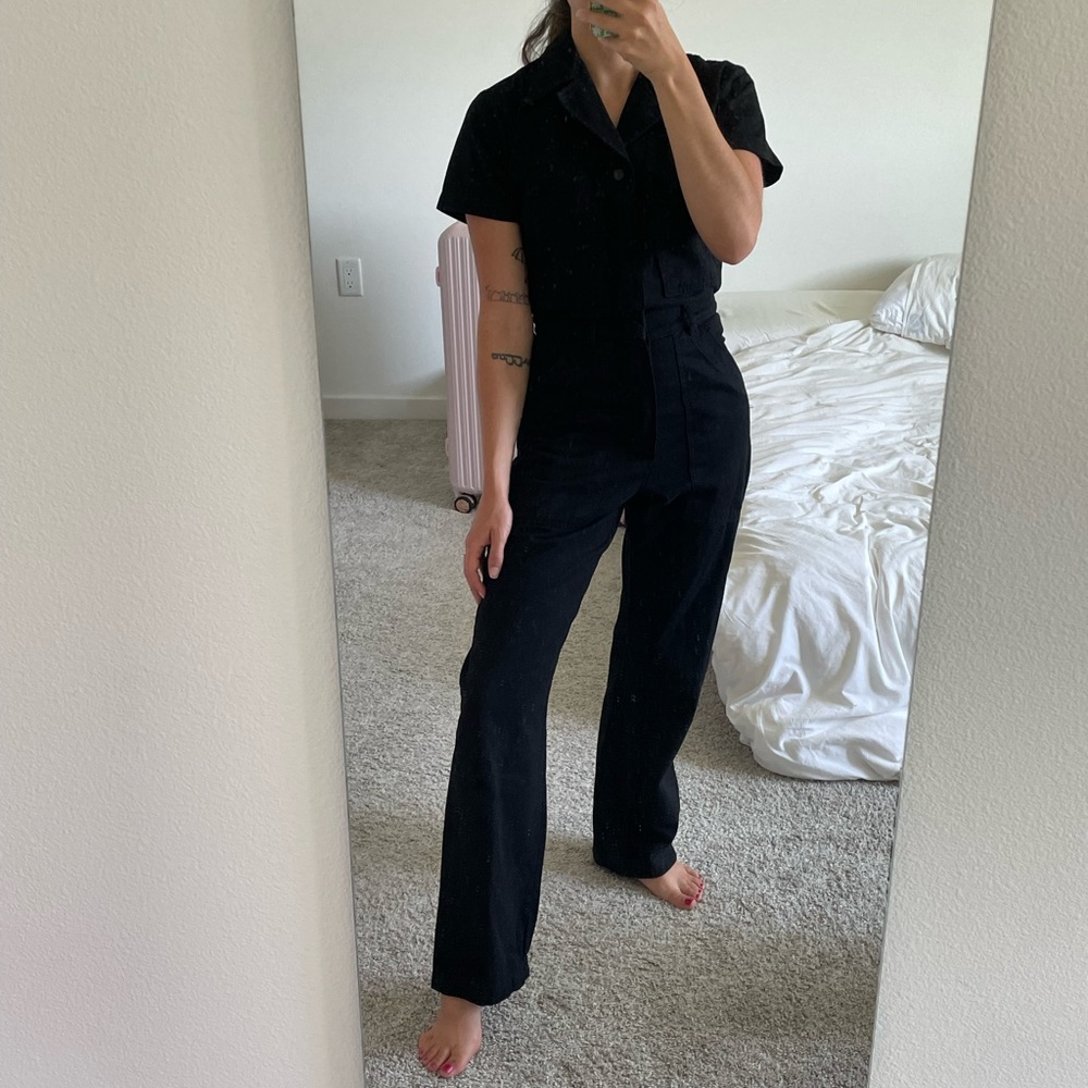 Big Bud Press Short Sleeve Jumpsuit - Basic Black - NWOT